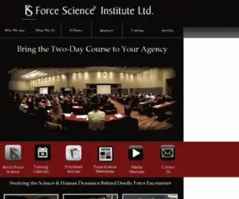 Forcescience.org(Force Science Institute) Screenshot