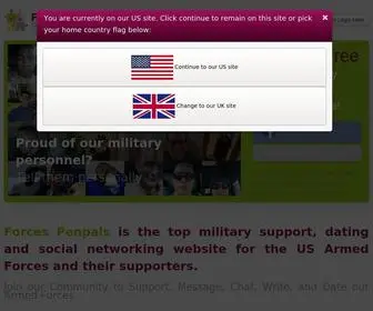 Forcespenpals.net(Forces Penpals) Screenshot