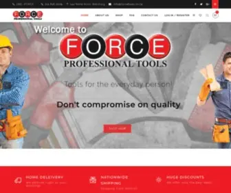 Forcetools.co.za(Force Professional Automotive Tools) Screenshot