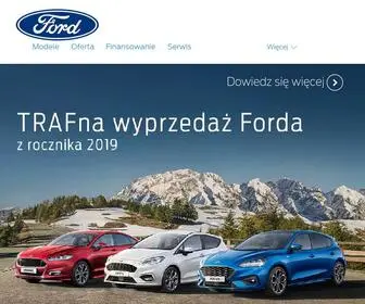 Ford.pl(Zapraszamy na oficjalną stronę ford polska. niezawodne i innowacyjne samochody zelektryfikowane) Screenshot