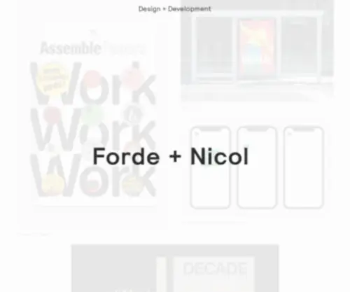 Fordenicol.com(Forde + Nicol) Screenshot