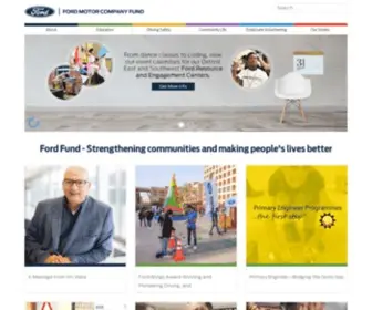 Fordfund.org(Ford Motor Company Fund) Screenshot