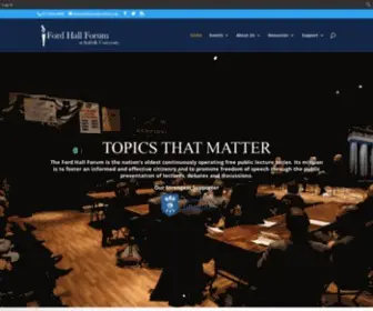 Fordhallforum.org(Ford Hall Forum) Screenshot