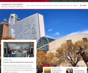Fordham.edu(Fordham University) Screenshot
