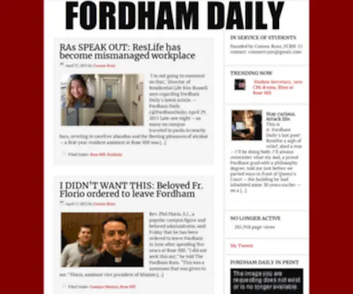 Fordhamdaily.com(Fordham Daily) Screenshot
