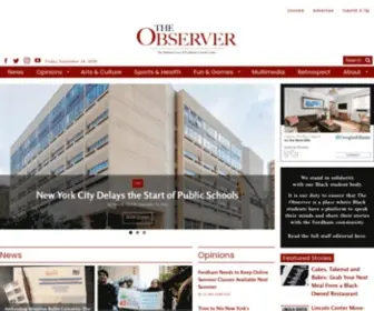 Fordhamobserver.com(Fordham Observer) Screenshot