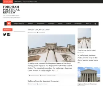 Fordhampoliticalreview.org(The Journal of Fordham University's Top Thinkers) Screenshot