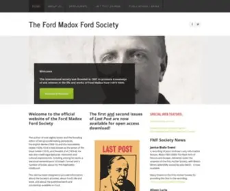 Fordmadoxfordsociety.org(The Ford Madox Ford Society) Screenshot