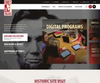 Fords.org(Ford's Theatre) Screenshot