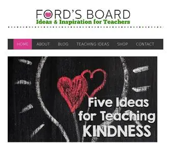 Fordsboard.com(Ideas and Inspiration for Teachers) Screenshot