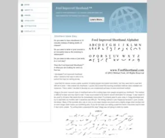 Fordshorthand.com(Ford Improved Shorthand In 15 Minutes) Screenshot