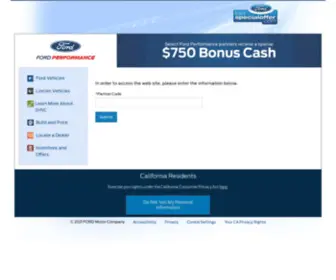 Fordspecialoffer.com(Ford Special Offer) Screenshot