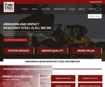 Fordsteel.com(Abrasion Resistant Steel Fabricator) Screenshot