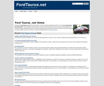 Fordtaurus.net(Ford Taurus .net) Screenshot