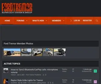 Fordtremor.com(Ford Tremor Forum and News) Screenshot