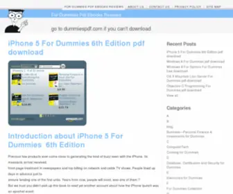 Fordummiespdf.com(For Dummies Pdf Ebooks Reviews) Screenshot