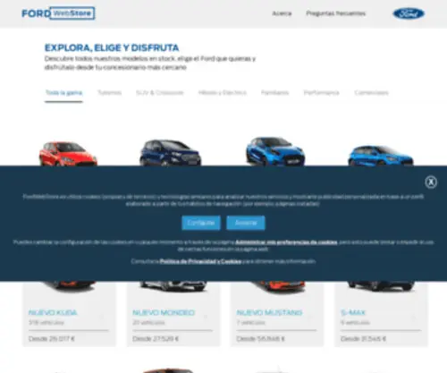 Fordwebstore.es(Veh) Screenshot