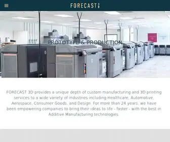 Forecast3D.com(3D Printing Service & Digital Manufacturing) Screenshot