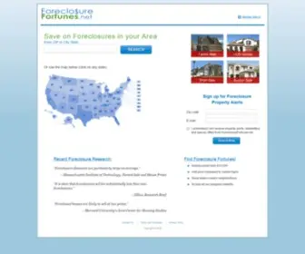 Foreclosurefortunes.net(Contact Us to find out more about Foreclosure Listings in your area) Screenshot