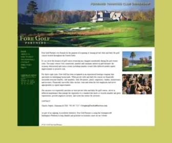 Foregolfpartners.com(Fore Golf Partners) Screenshot