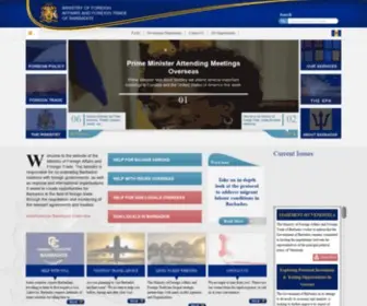 Foreign.gov.bb(The Ministry of Affairs and Foreign Trade) Screenshot