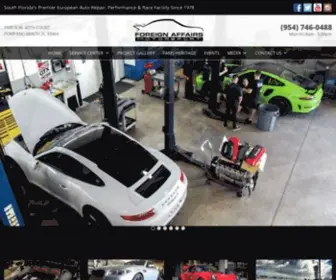 Foreignaffairsmotorsports.com(European Auto Repair & Performance Shop) Screenshot