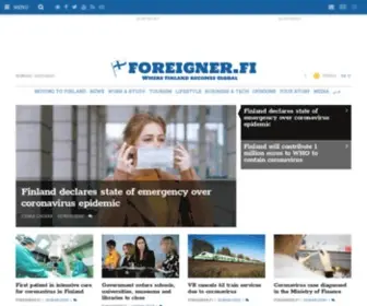 Foreigner.fi(The journal where Finland becomes global) Screenshot