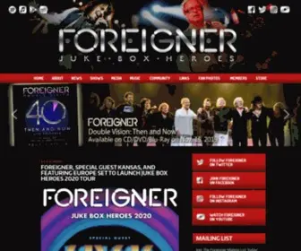Foreigneronline.com(Tour Dates) Screenshot