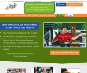 Foreignlanguagesforkids.com(Spanish Programs for Kids) Screenshot