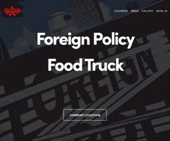 Foreignpolicytruck.com(FOREIGN POLICY FOOD TRUCK) Screenshot