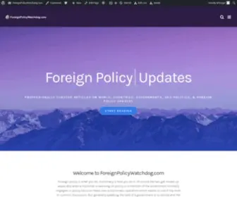 Foreignpolicywatchdog.com(Foreign Affairs) Screenshot