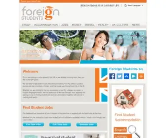 Foreignstudents.com(Studying Abroad in the UK) Screenshot