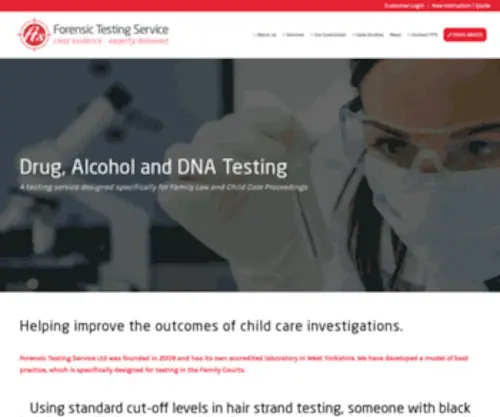 Forensic-Testing.co.uk(Drug & Alcohol Testing for Court Proceedings) Screenshot