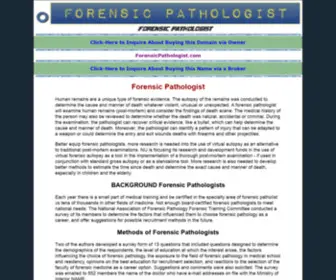 ForensicPathologist.com(ForensicPathologist) Screenshot