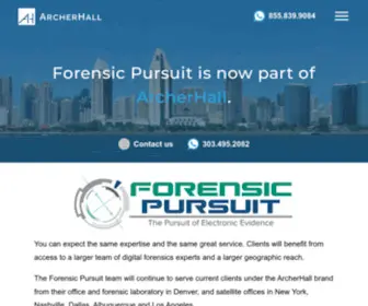 ForensicPursuit.com(FORENSIC PURSUIT) Screenshot