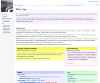 Forensicswiki.org(forensicswiki) Screenshot