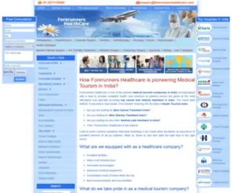 Forerunnershealthcare.com(Top Cancer & Obesity Treatment India) Screenshot