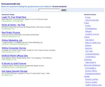 Foreseeresults.biz(Foreseeresults) Screenshot