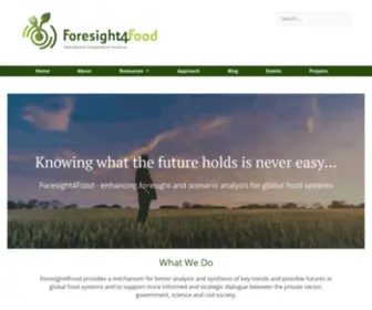 Foresight4Food.net(Foresight4Food) Screenshot