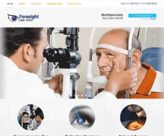 Foresightclinic.com(Best Eye Clinic in Delhi) Screenshot