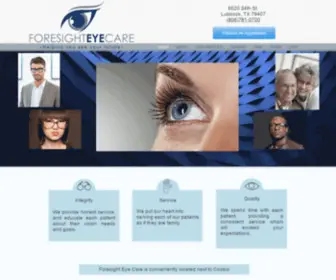 Foresighteye.com(Offering eye care with) Screenshot