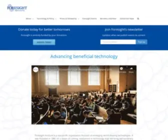 Foresight.org(Foresight Institute) Screenshot