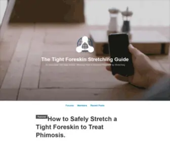 Foreskinstretching.com(The Tight Foreskin Stretching Guide) Screenshot