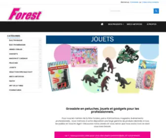 Forest-Distribution.com(Grossiste en peluches) Screenshot