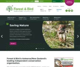 Forestandbird.org.nz(Forest & Bird) Screenshot