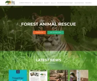 Forestanimalrescue.org(Wild Animal Sanctuary) Screenshot