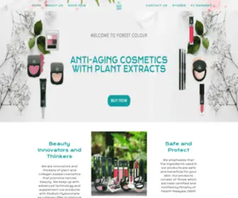 Forestcolour.com(Anti aging cosmetics with plant extracts) Screenshot