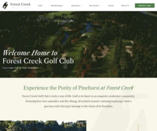 Forestcreekgolfclub.com(Forest Creek Golf Club) Screenshot
