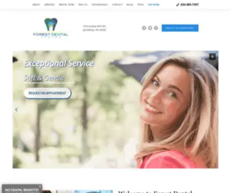 Forestdentalcenter.com(The entire dental staff of Forest Dental Center in Lynchburg) Screenshot