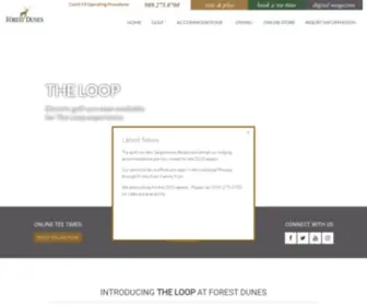 Forestdunesgolf.com(Forest Dunes Golf Club) Screenshot